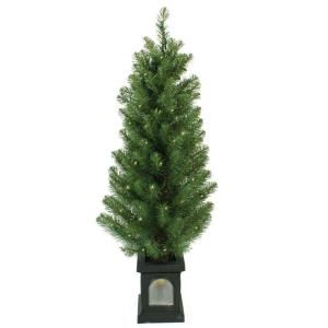 Sterling, Inc. 4 ft. 70 Light Artificial Concord Pine Christmas Tree in Window Pot DISCONTINUED 5534 40C