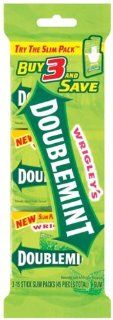 Doublemint Chewing Gum Slim Pack 15 Sticks   20 Pack  Grocery & Gourmet Food