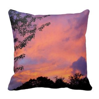 Summer Sunset Romantic Throw Pillow *personalize*