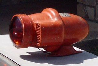 Siren with Red Light; For Antique Fire Truck or Police Car or Ambulance 