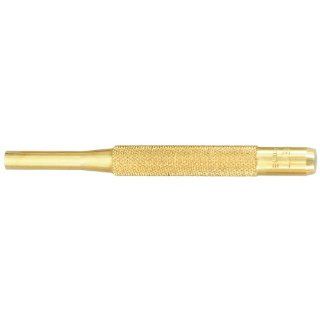 Starrett B565G Brass Drive Pin Punch, 4" Overall Length, 1" Pin Length, 1/4" Pin Diameter Hand Tool Pin Punches