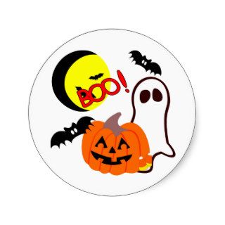 Halloween Ghost Friends Sticker
