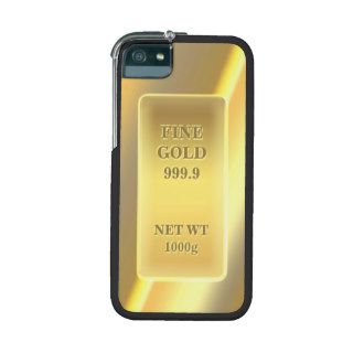Shiny Fine Gold 999.9 with Customizable Text iPhone 5/5S Cases