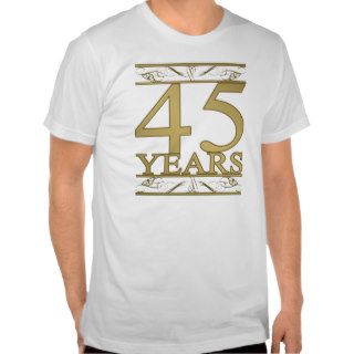 Elegant 45th Wedding Anniversary Gifts Tshirts