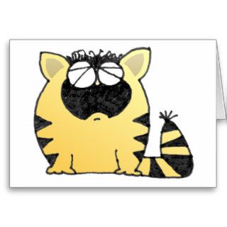 Funny Cat cry Greeting Cards