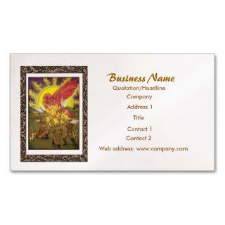 Five Of Wands Tarot Business Card