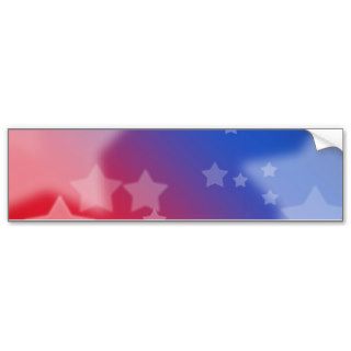 Red White and Blue Star Background Bumper Sticker