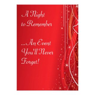 a night to remember  invitations