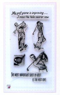 Golf players // Clear stamps pack (4"x7") FLONZ
