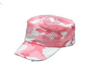 Pink Ribbon Pink Camo Cadet Castro Breast Cancer Hat at  Mens Clothing store