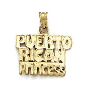 14k Puerto Rican Princess Pendant   JewelryWeb Jewelry