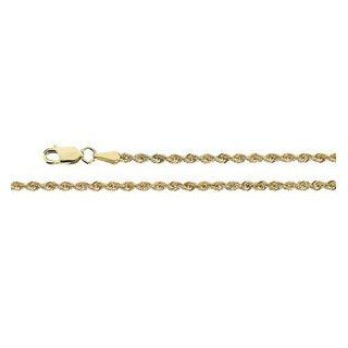 CleverEve's 14K Yellow Gold 7 Inch 02.50 mm Rope Chain (Replacing Ch507) CleverEve Jewelry