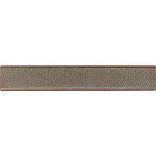 Daltile Castle Metals 2 in. x 12 in. Aged Copper Metal Hammered Border Trim Wall Tile CM01212DECOB1P