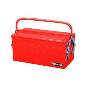 Excel Cantilever Steel Tool Box, Red, 14.6in. W x 6.3in. D x 6.3in. H, Each TB124 Red