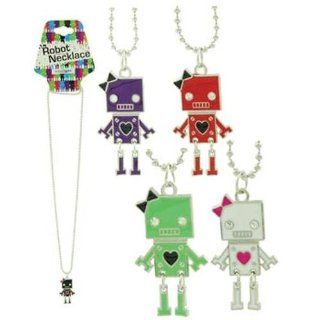 Colorful Robot with Bow & Heart Necklace (1 pc Random Color)  Other Products  