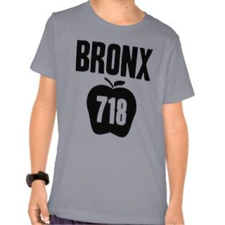 Bronx With Big Apple & 718 Area Code Cutout Shirt