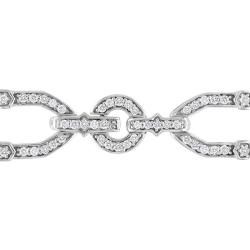 Miadora 14k White Gold 2ct TDW Diamond Bracelet (H I, SI1 SI2) Miadora One of a Kind Bracelets