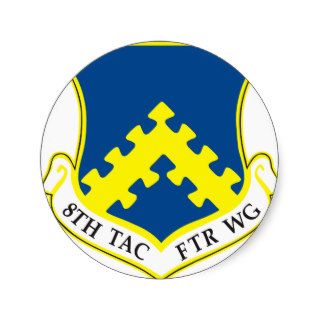 8th Tactical Fighter Wing Round Sticker