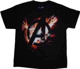 The Avengers Lectric Avengers Logo Youth T Shirt Movie And Tv Fan T Shirts Clothing