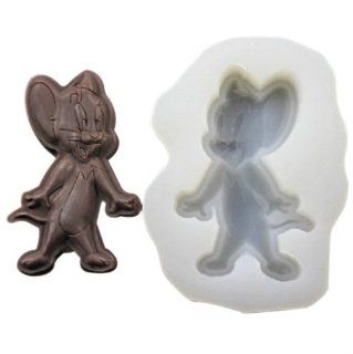 Wholeport Cartoon Jerry Chocolate Mold Candy Mold Silicone Chocolate Mould Silicone Clay Molds Candy Making Molds Kitchen & Dining