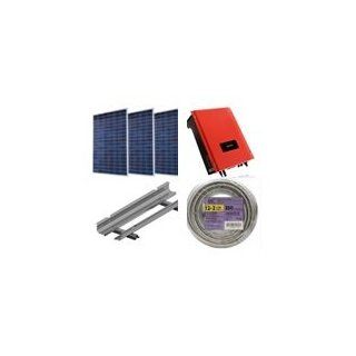 Solar Power Grid Tie Kits (5040 Watts, 18x280W Solar Panels, Mounting Racks and Grid Tie Inverter) Everything Included to go solar   just install it yourself  Patio, Lawn & Garden