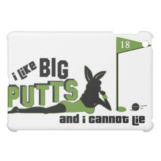 I Like Big Putts And I Cannot Lie Black Silhouette Cover For The iPad Mini