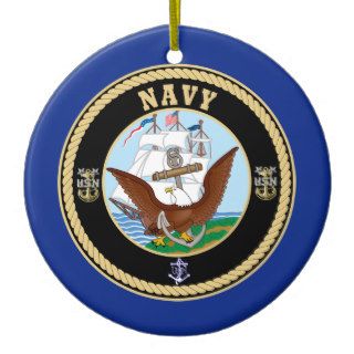US Navy Master Chief Christmas Ornament