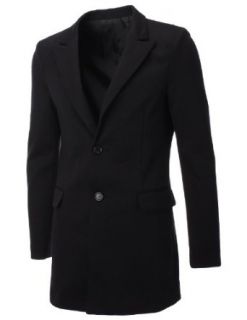 FLATSEVEN Mens Designer Peaked Lapel Long Blazer Jacket at  Mens Clothing store