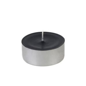 Zest Candle 2.25 in. Black Mega Oversized Tealights Candles (12 Box) CTM 012