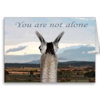 Sympathy You Are Not Alone Llama Greeting Card