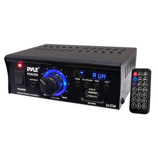 PyleHome PCAU15A Amplifier   30 W RMS   2 Channel Pyle Receivers