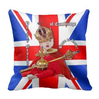 Prince George, Born to Rule Pillows