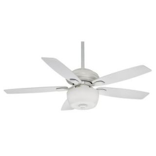 Casablanca Utopian 52 in. Indoor/Outdoor Classic White Ceiling Fan with 4 Speed Wall Mount Control 54041
