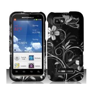 Motorola Defy XT XT556 / XT557 (StraightTalk/US Cellular) White Flowers Design Hard Case Snap On Protector Cover + Free Opening Tool + Free American Flag Pin Cell Phones & Accessories