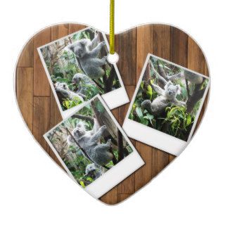 Personalizable Instant Multi Photo Frame Christmas Ornaments