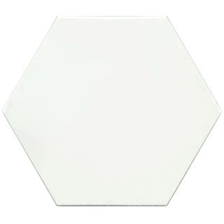 SomerTile Hextile Matte White Porcelain Floor and Wall Tile (Set of 14) Floor Tiles