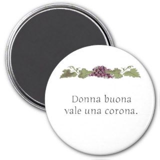 A Good Woman Proverbi Italiani Magnets