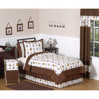Sweet JoJo Designs Night Owl 3 piece Full/Queen size Bedding Set Sweet Jojo Designs Kids' Comforter Sets