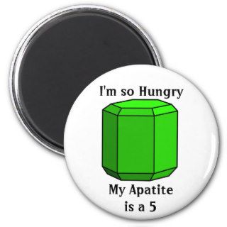 I'm So Hungry, My Apatite is a 5 Refrigerator Magnet