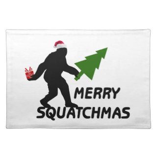 Merry Squatchmas Place Mats