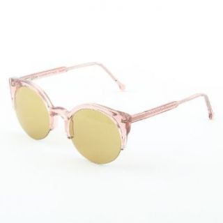RETROSUPERFUTURE Sunglasses Lucia 573 Candy Pink with Yellow Zeiss Lenses Clothing