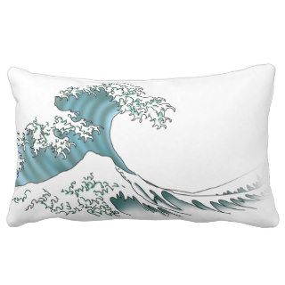 Waves   white throw pillows