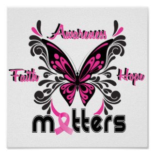 Breast Cancer Butterfly 7 Posters