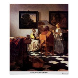 Musical Trio by Johannes Vermeer Posters