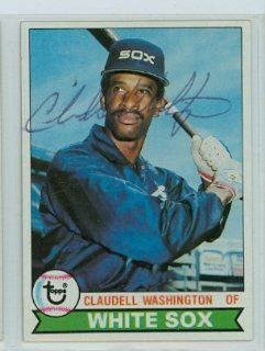 Claudell Washington AUTO 1979 Topps #574 White Sox PSA Pre Cert Set Break Sports Collectibles