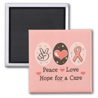 Peace Love Hope For A Cure Magnet