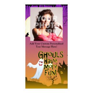 Ghouls Have More Fun, Funny Halloween Photo Greeting Card