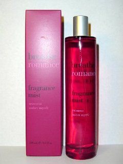 Bath & Body Works Breathe Romance Sensuous Amber Myrrh Fragrance Mist 3.3 oz  Bath And Shower Spray Fragrances  Beauty