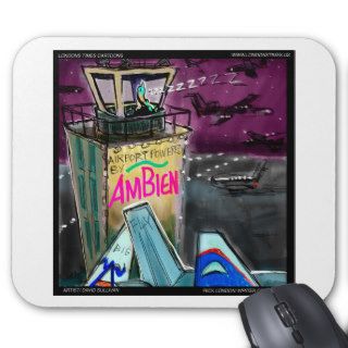 Airport Outofcontrol Tower Funny Gifts Tees Etc Mousepads