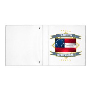 7th Tennessee Infantry 3 Ring Binder